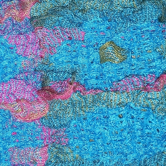 Women's scarf multi colored scarf - Picture 5 of 5